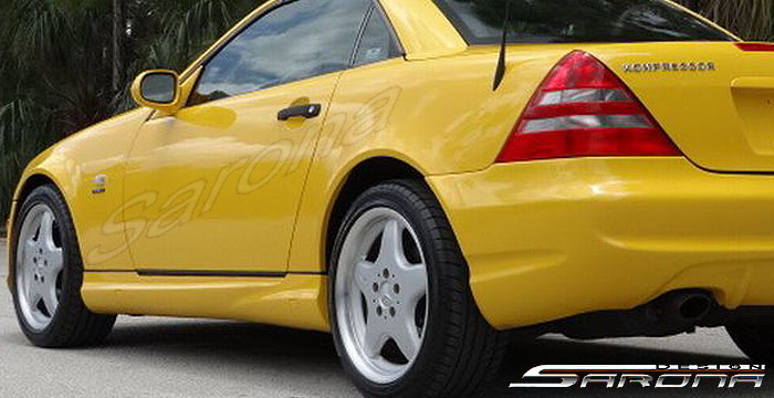 Custom Mercedes SLK  Convertible Side Skirts (1998 - 2004) - $550.00 (Part #MB-039-SS)